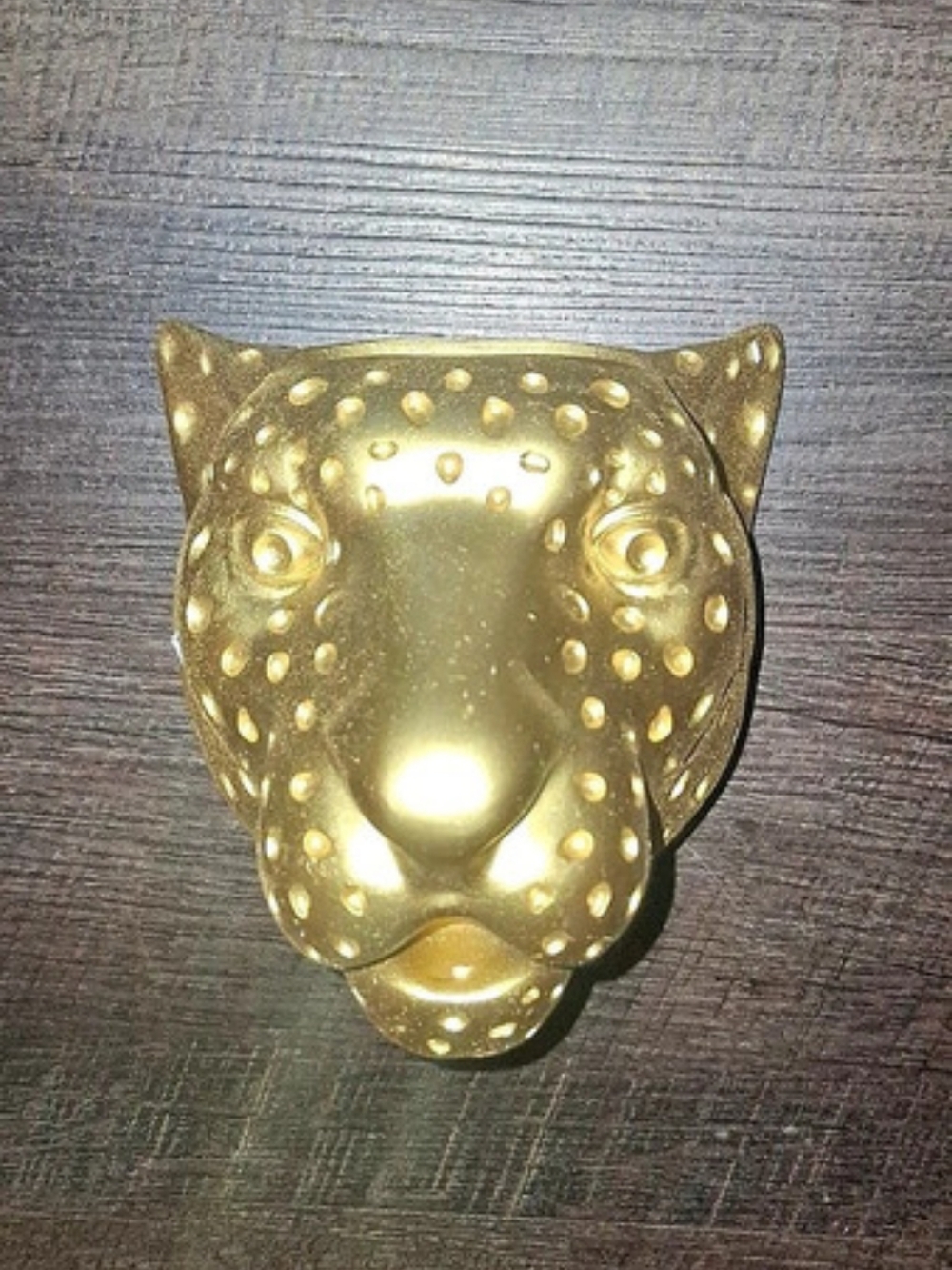 Gold Panther Decor Flower Pot Wall Hanging Sculpture